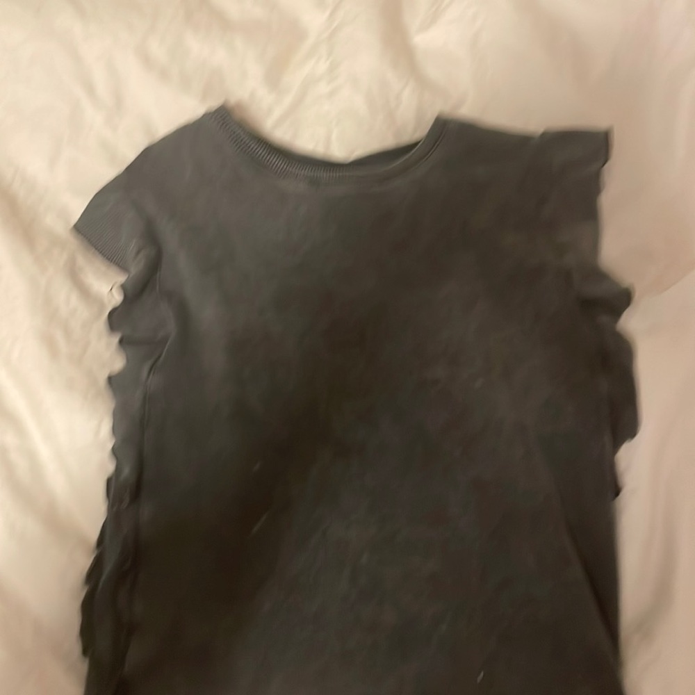 Zara grey tank top. Flaps on side